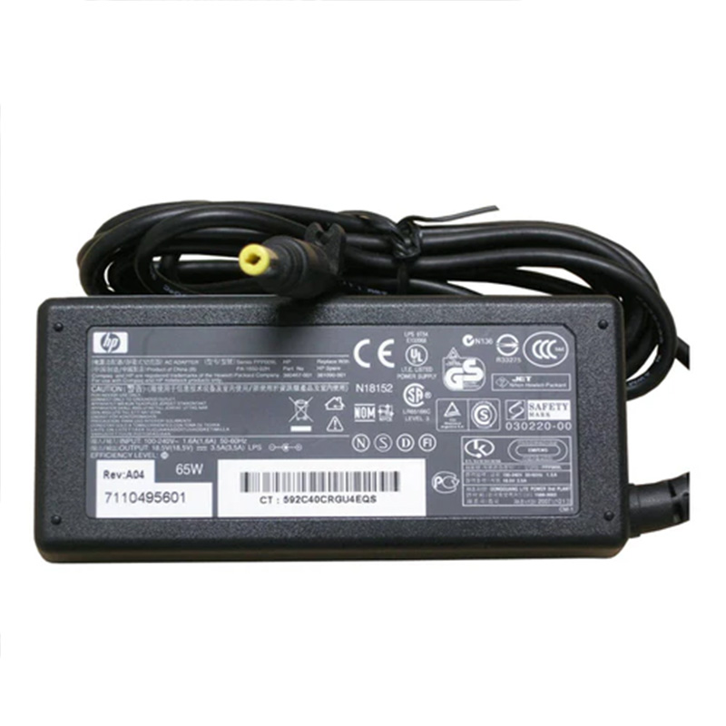 Original HP 65W 18.5V 3.5A Laptop AC Adapter Charger PPP009D, 4.8*1.7mm